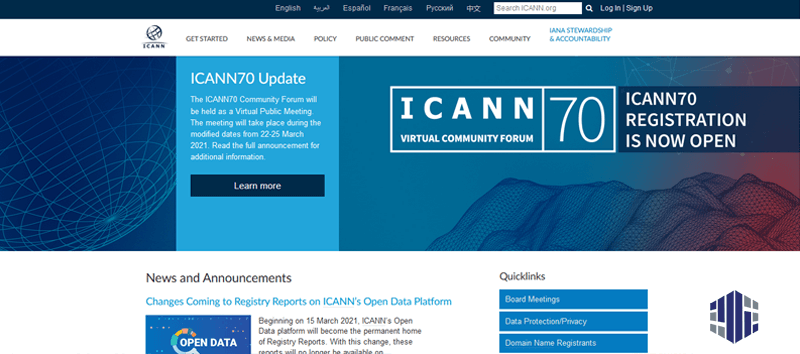 سایت ICANN