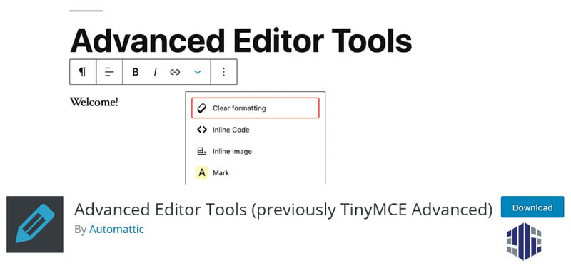 افزونه Advanced Editor Tools (همان TinyMCE سابق)