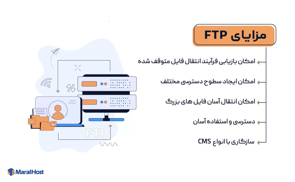 مزایای FTP