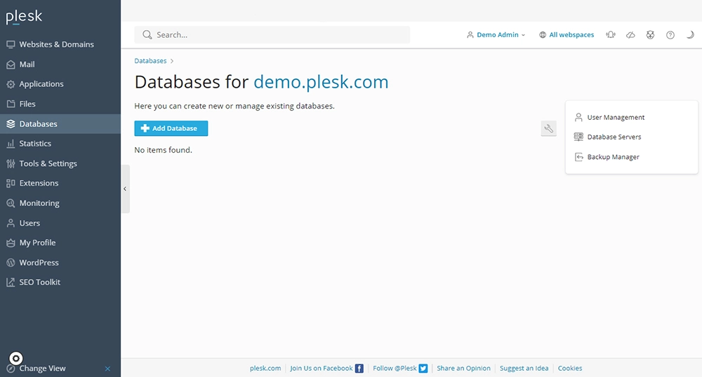 ابزار Databases پلسک