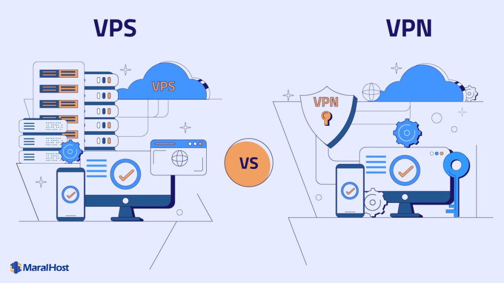 مقایسه VPS و VPN