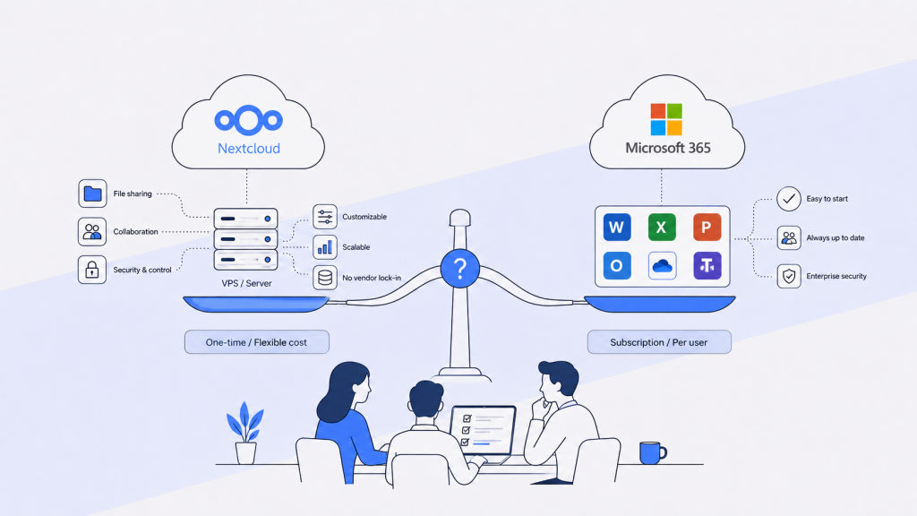 Nextcloud و Microsoft 365؛ کدام برای تیمهای ایرانی منطقیتر است؟ Nextcloud و Microsoft 365؛ کدام برای تیمهای ایرانی منطقیتر است؟