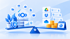 مقایسه هزینه واقعی Nextcloud رایگان با اشتراک ماهانه سرویسهای خارجی مشابه هزینه واقعی Nextcloud