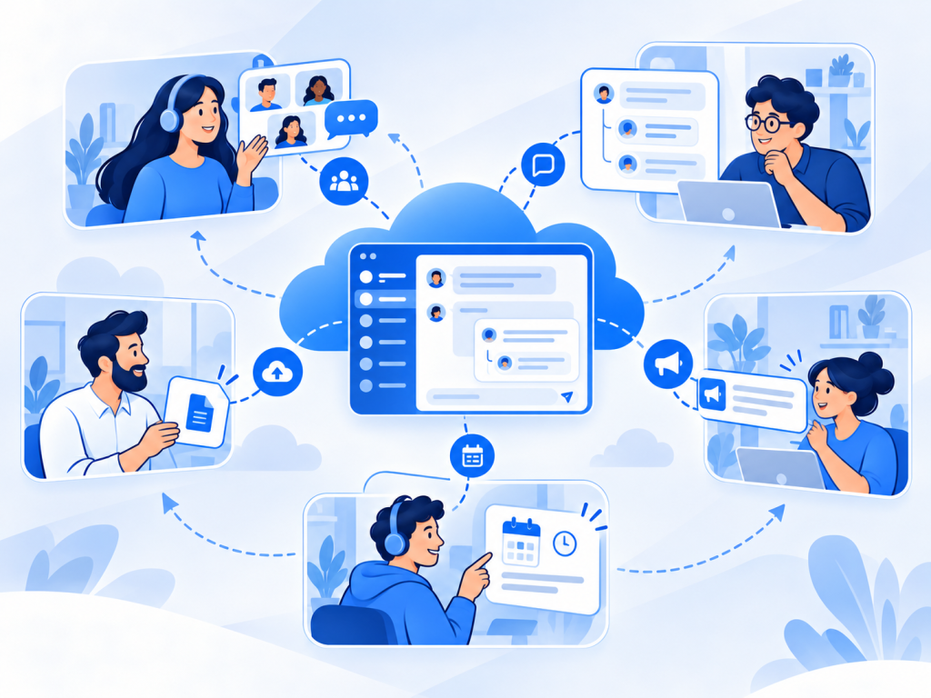 مدیریت چت گروهی در Nextcloud Talk؛ کانالها، ریپلای و Threading چت گروهی