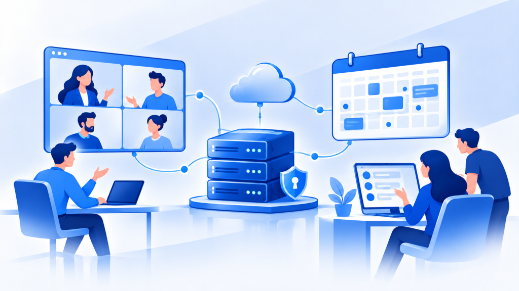 هماهنگی جلسات تیمی با Nextcloud Calendar و ارسال دعوتنامه Nextcloud Calendar