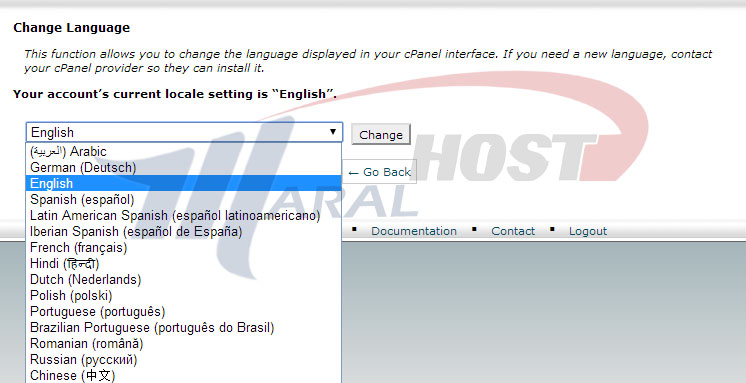 Change language