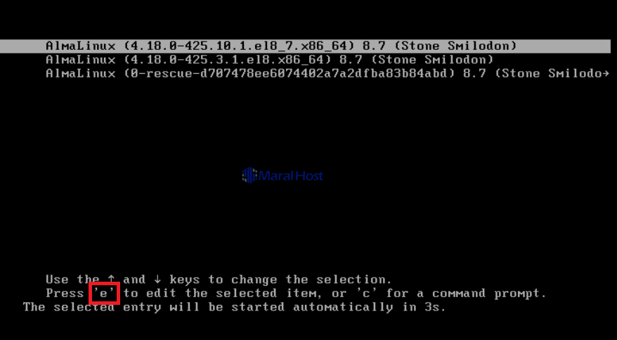 ریست پسورد root در لینوکس