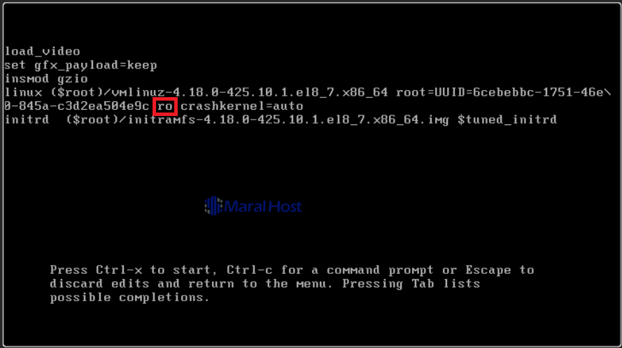 ریست پسورد root در لینوکس