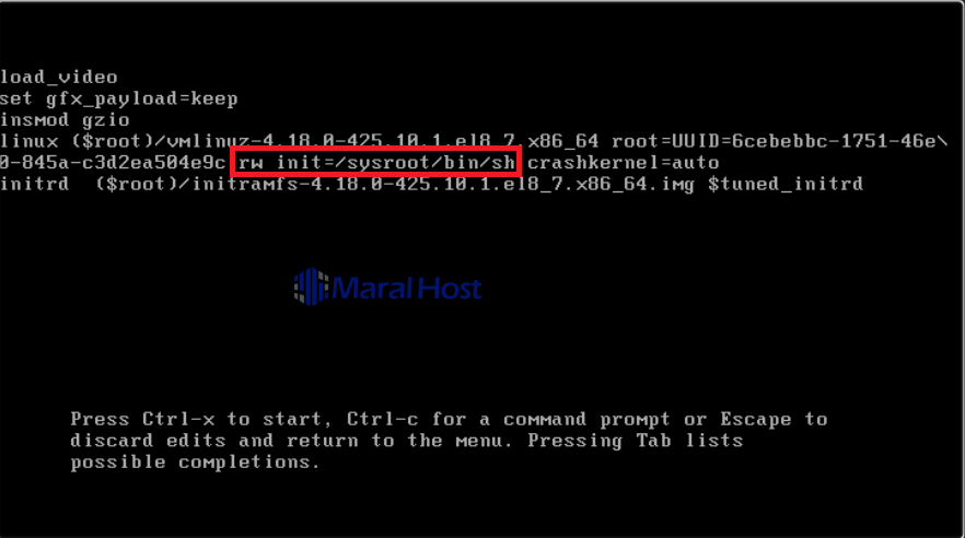 ریست پسورد root در لینوکس