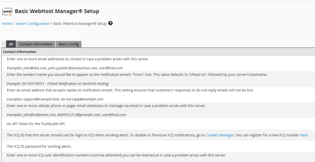 ست کردن نیم سرور پیش فرض در whm