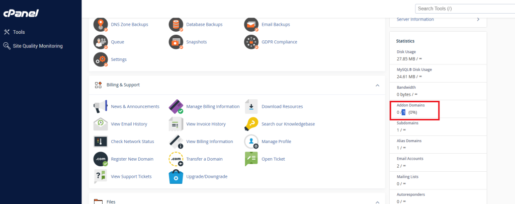 نحوه ایجاد ادان دامنه در سی پنل