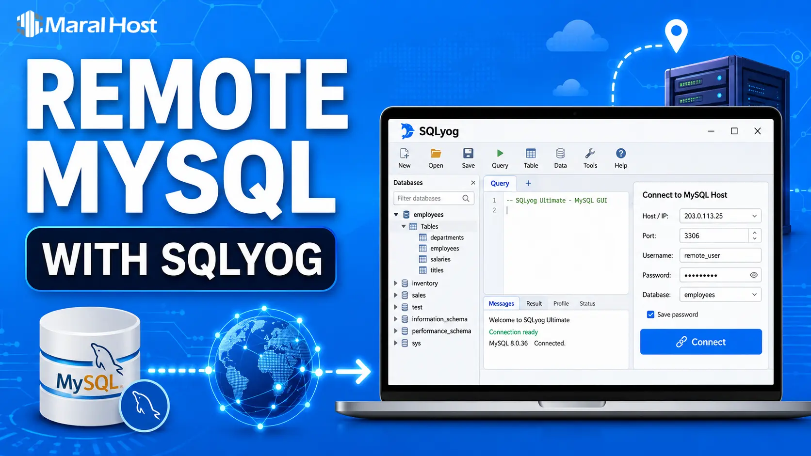 ریموت به MYSQL