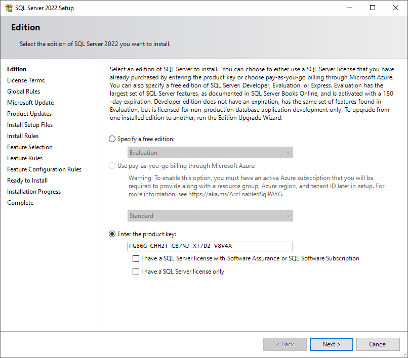 نصب Sql Server بر روی سرور ویندوز