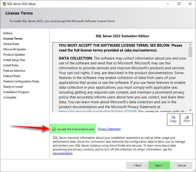 نصب Sql Server بر روی سرور ویندوز