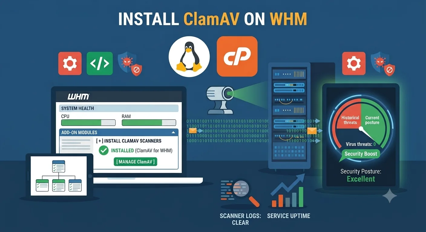 install clamav on whm