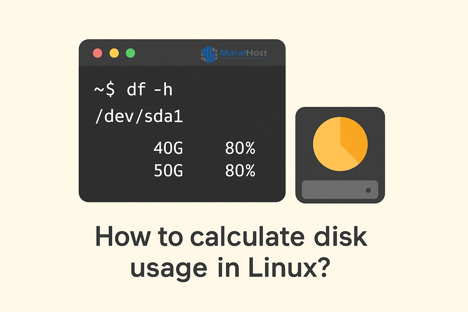 چگونه فضای دیسک را در لینوکس محاسبه کنیم؟