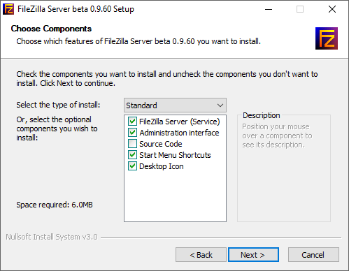 آموزش راه‌اندازی Filezilla server