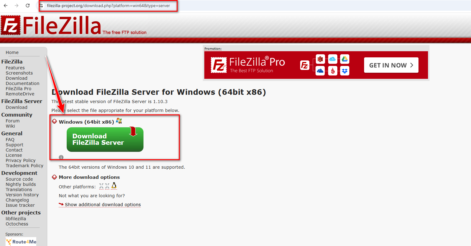 آموزش راه‌اندازی Filezilla server