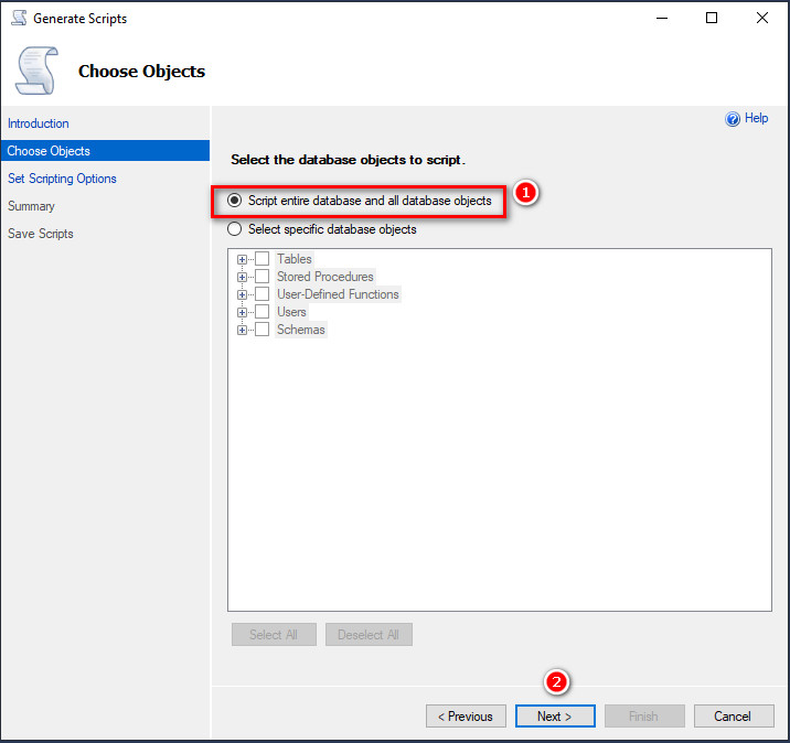 ریستور بکاپ دیتابیس Sql server از ورژن بالاتر به ورژن پایین‌تر