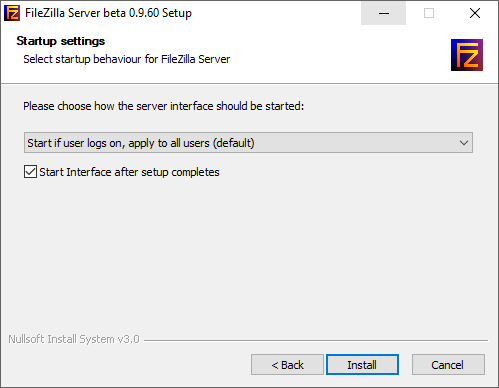 آموزش راه‌اندازی Filezilla server