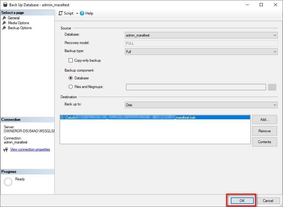 بکاپ‌گیری و ریستور دیتابیس sql server