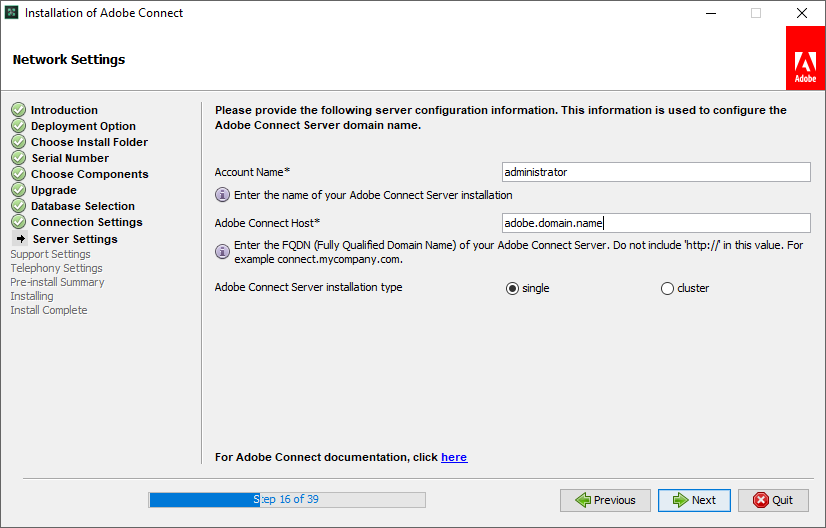 نصب Adobe Connect 10.8