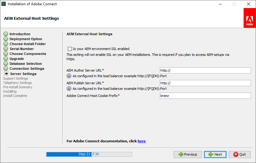 نصب Adobe Connect 10.8