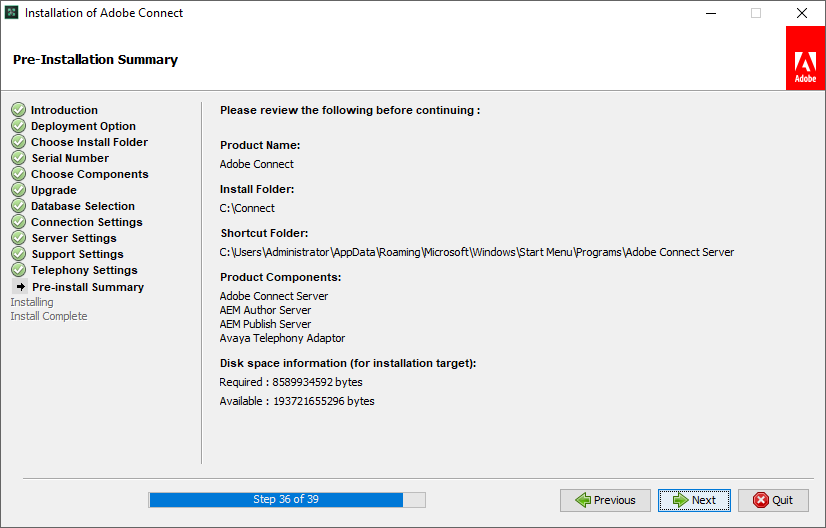 نصب Adobe Connect 10.8