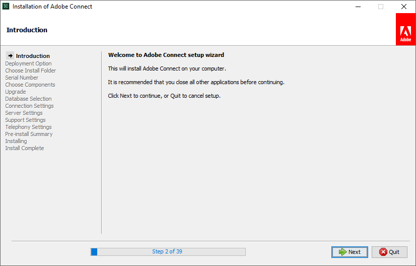 نصب Adobe Connect 10.8