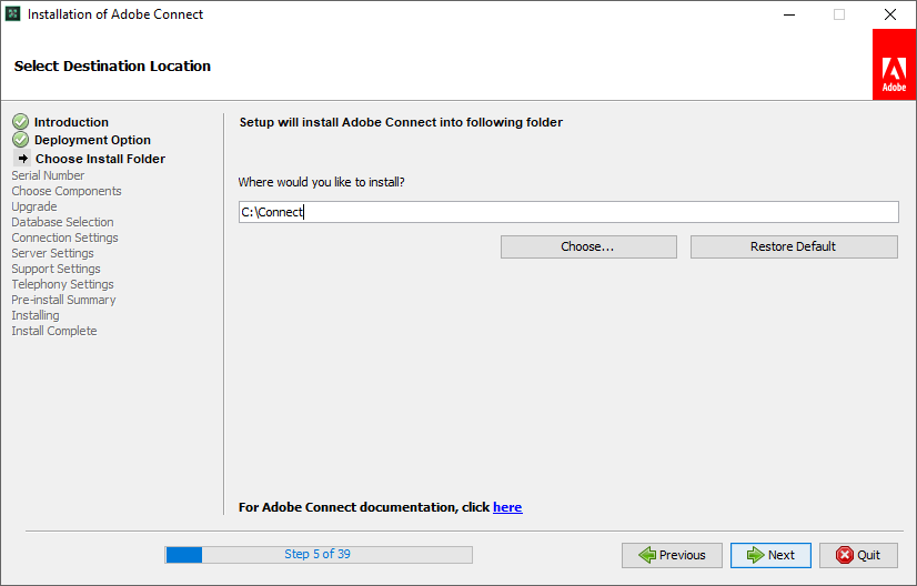 نصب Adobe Connect 10.8