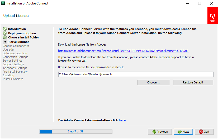 نصب Adobe Connect 10.8