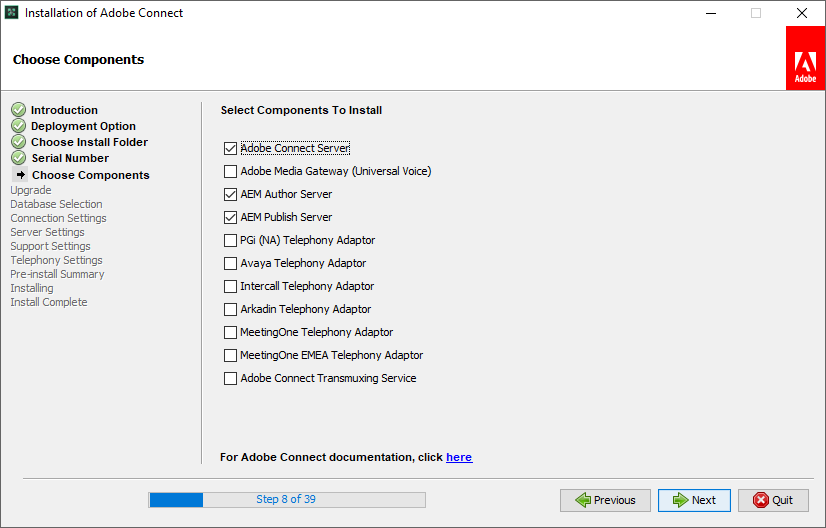 نصب Adobe Connect 10.8
