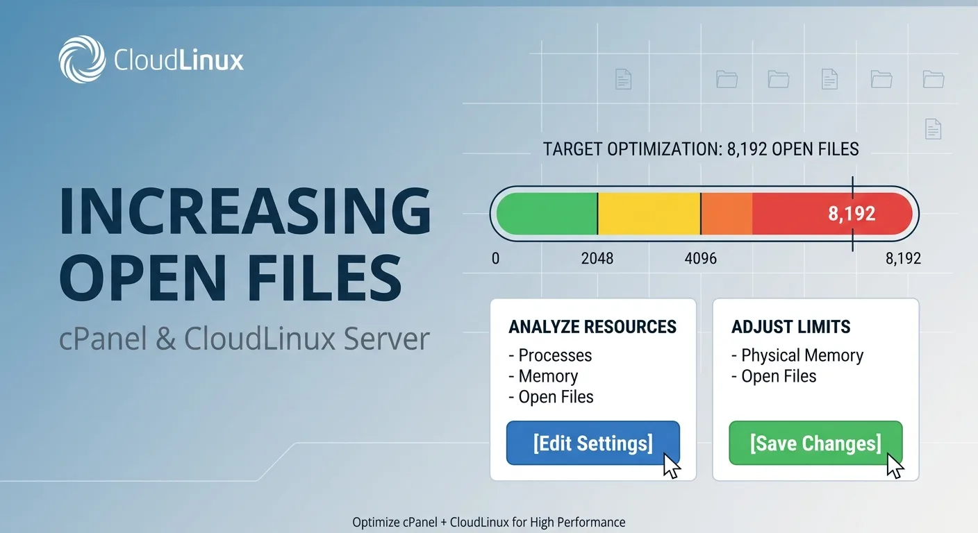 increase open files in cpanel running cloudlinux