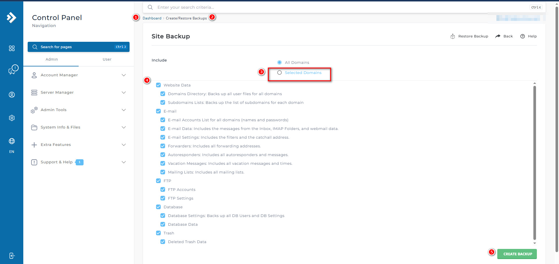 آموزش کامل انتقال دامنه از یوزر Admin به یک ریسلر در DirectAdmin