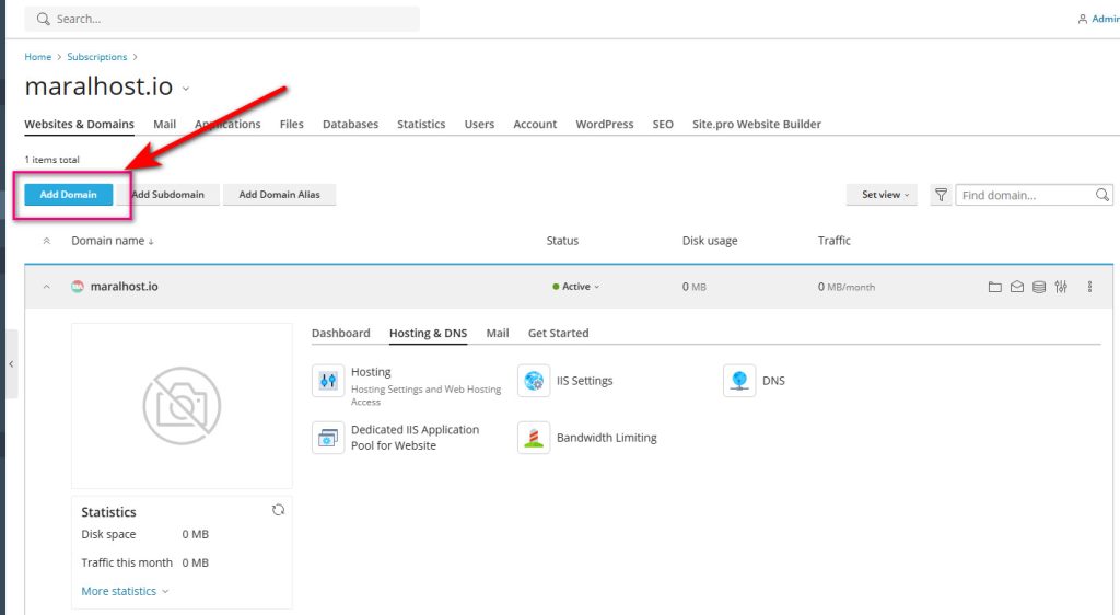 تغییر نام دامنه‌ی اصلی در پلسک (Plesk)