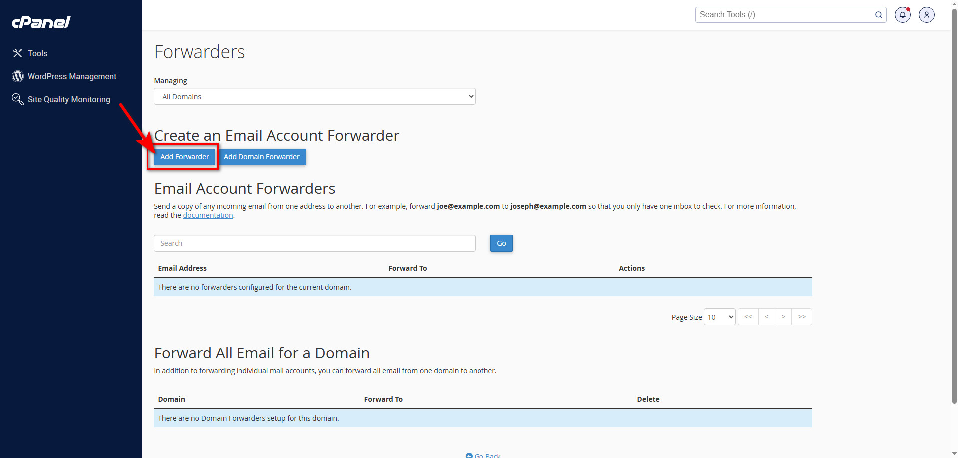 تنظیمات ایمیل در سی پنل (cPanel)