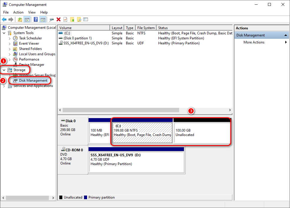 Extend هارد در سرور ویندوز