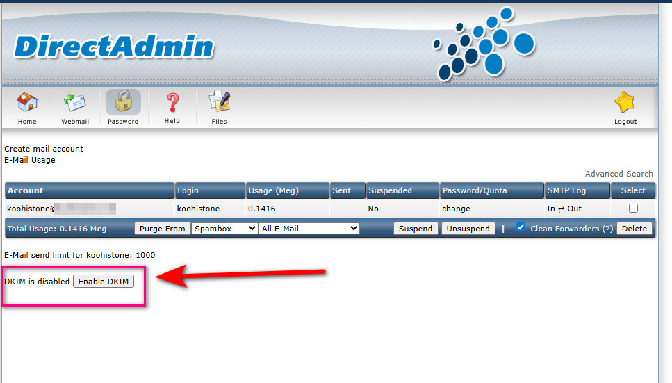 خطاهای رایج در ارسال و دریافت ایمیل و راهکارهای آن در کنترل پنل دایرکت ادمین (DirectAdmin)