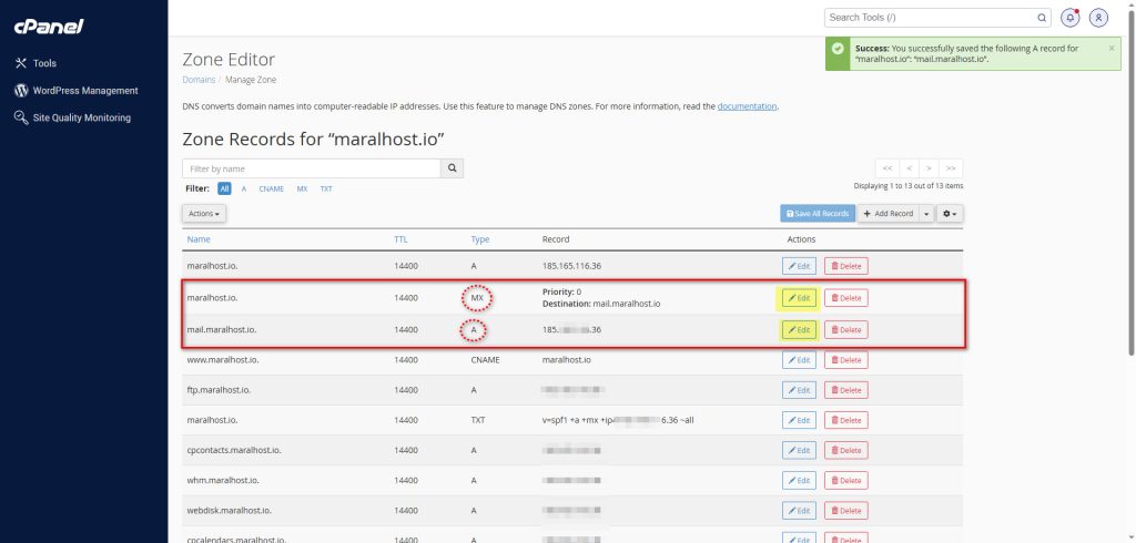 آموزش کامل تنظیم رکورد MX دامنه در کنترل‌پنل‌ها