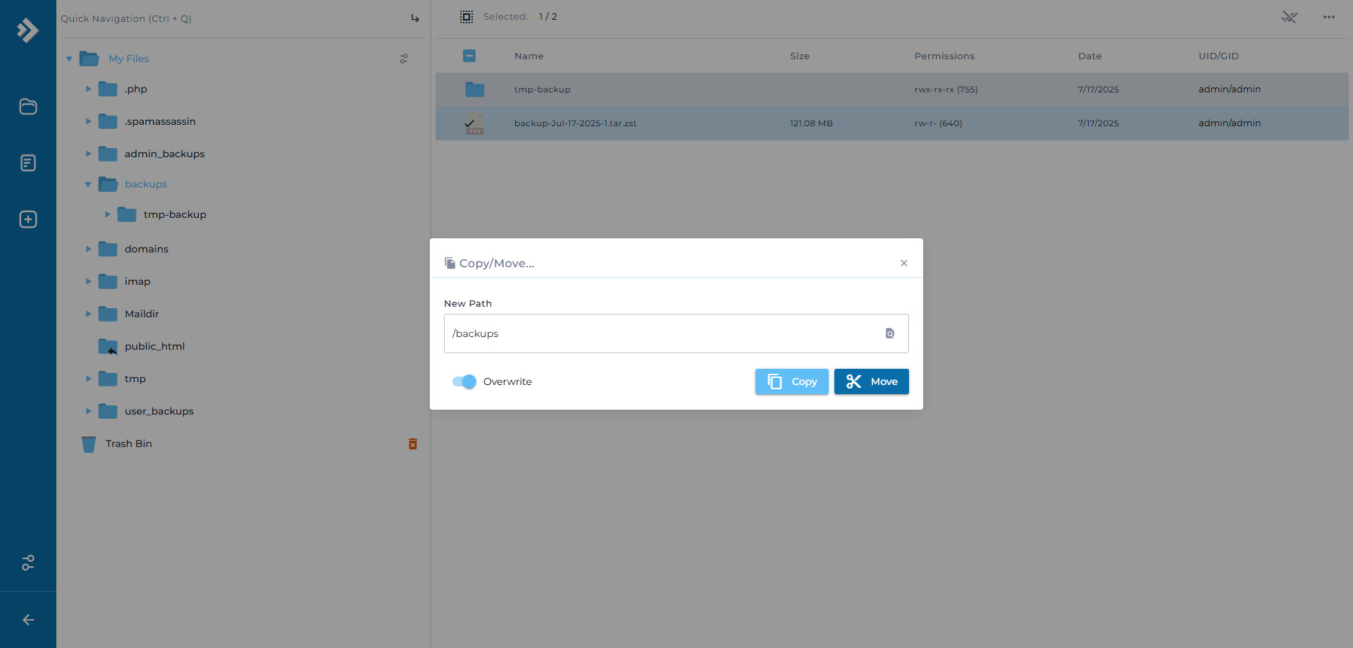 آموزش کامل انتقال دامنه از یوزر Admin به یک ریسلر در DirectAdmin