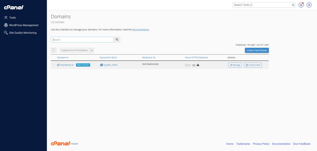 تغییر نام دامنه‌ی اصلی در سی‌پنل (cPanel)