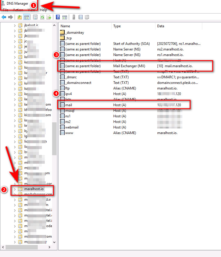 آموزش کامل تنظیم رکورد MX دامنه در کنترل‌پنل‌ها