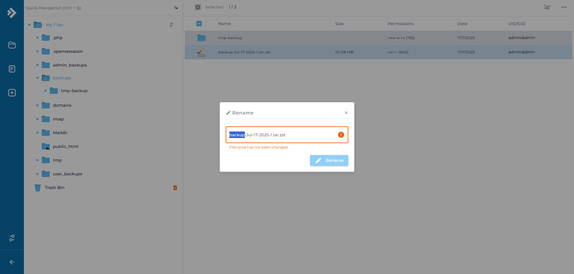 آموزش کامل انتقال دامنه از یوزر Admin به یک ریسلر در DirectAdmin