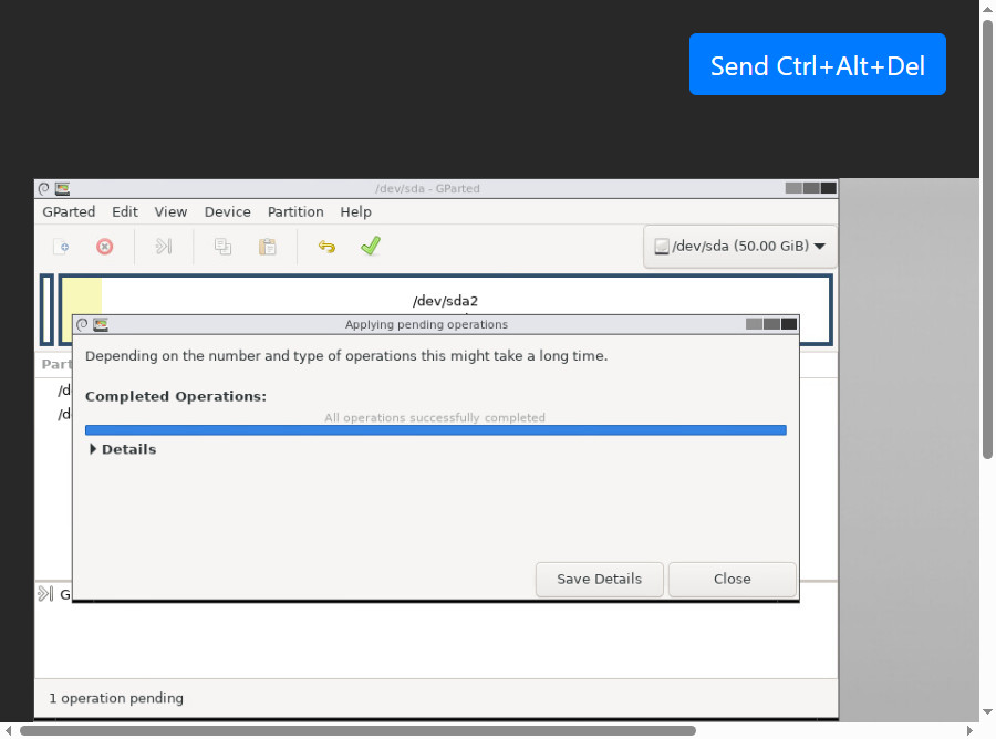 Extend هارد در سرور لینوکس