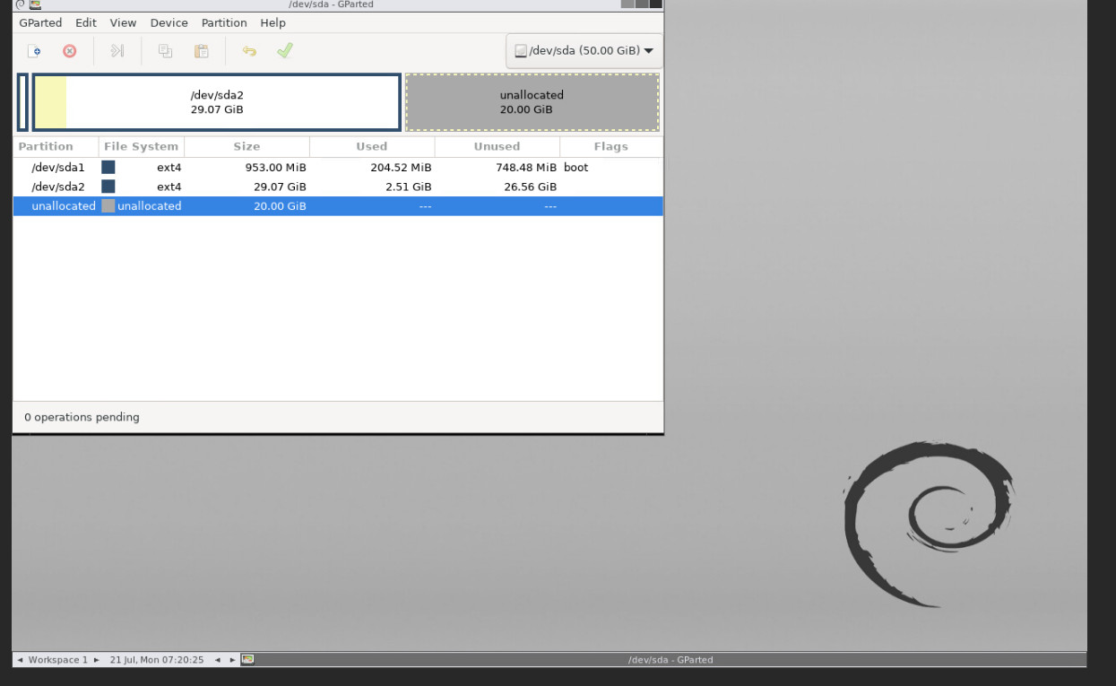 Extend هارد در سرور لینوکس