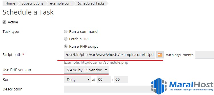 ایجاد Task Schedule در پلسک