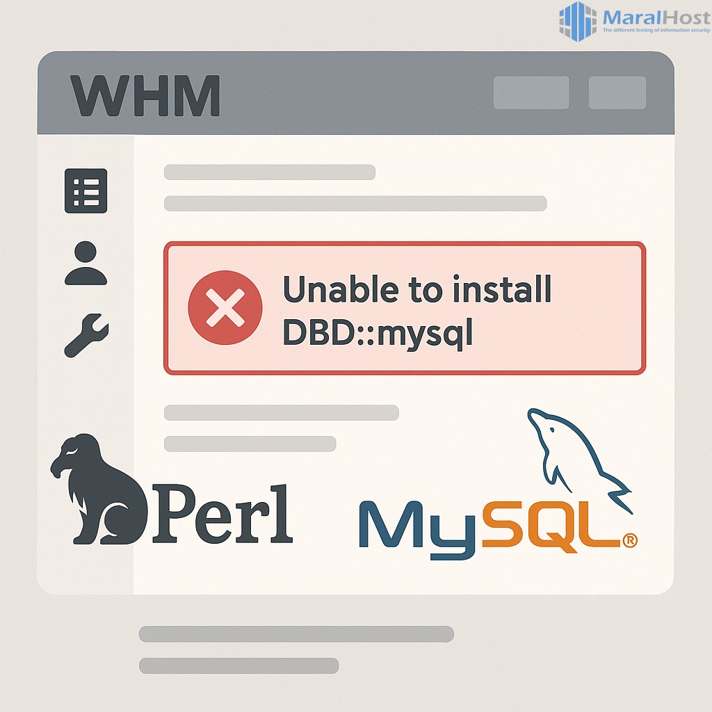 رفع خطای نصب ماژول Perl "DBD::mysql" در WHM