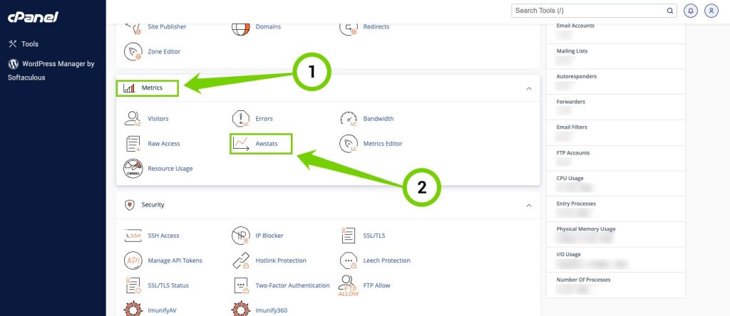 بررسی لاگ ها و آمار مصرف ماهیانه در سی پنل و دایرکت ادمین و پلسک