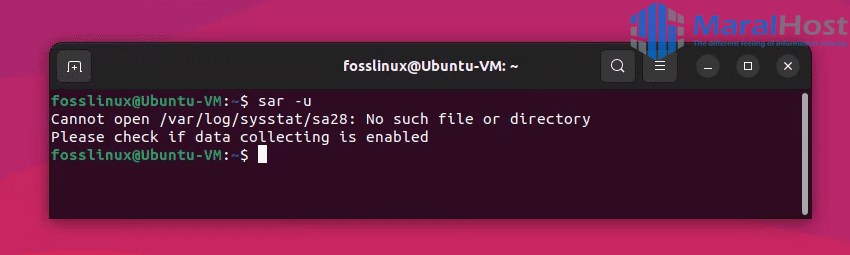 رفع خطای «Current sysstat version cannot read the format of this file»