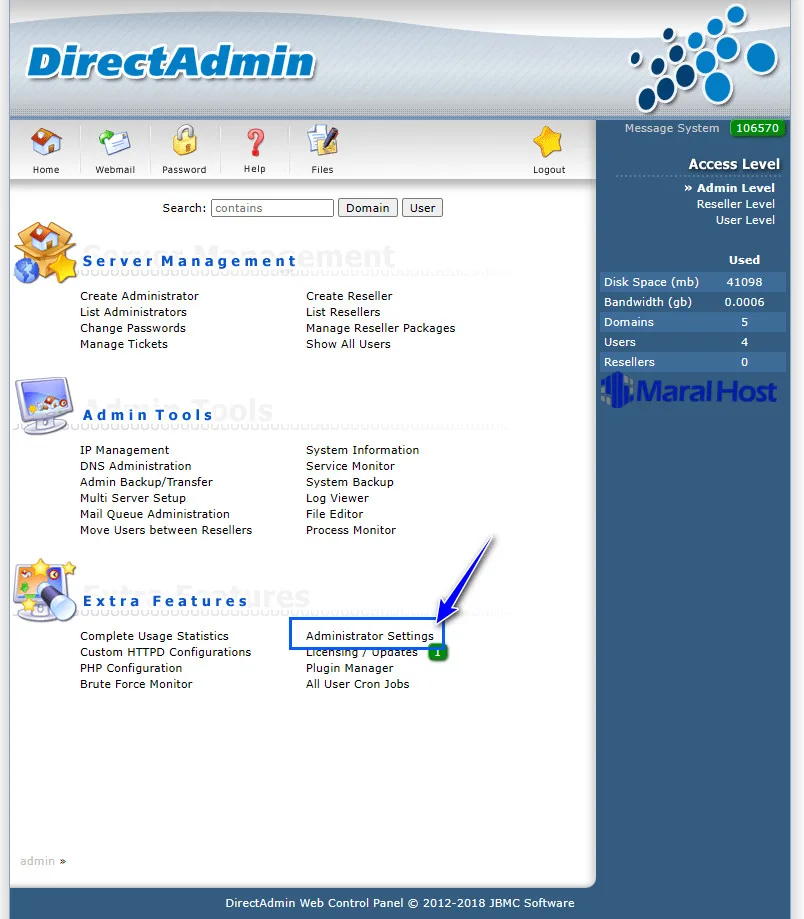 ایمن‌سازی با Brute Force Monitor در DirectAdmin